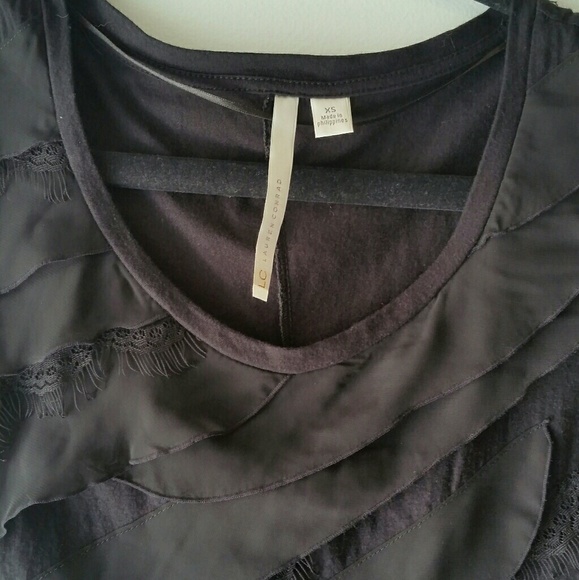NWOT Lauren Conrad black top - Picture 3 of 7